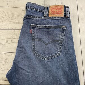 Levi's 505 Men's W40 x L34 Blue Straight Leg Medium Wash Denim Jeans